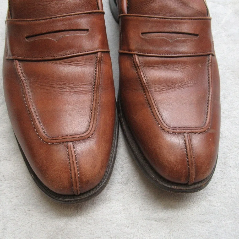 Allen Edmonds Randolph‎ Dress Shoes Mens 10 Brown Leather Penny Loafers USA Made